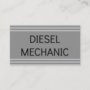 Affärskort av dieselmekanik visitkort