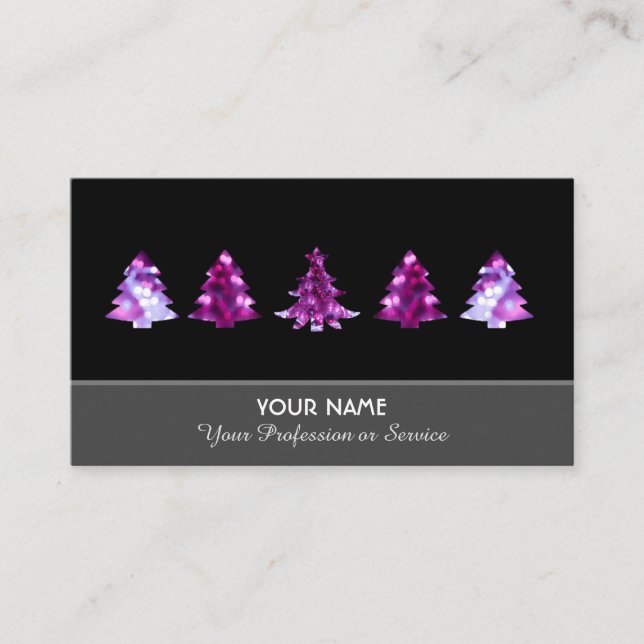 affärskort av elegant för mousserande tjänster visitkort (Framsida)