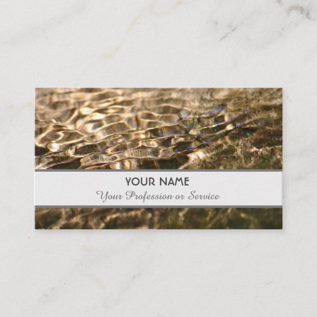 affärskort av elegant i flytande form visitkort (Framsida)