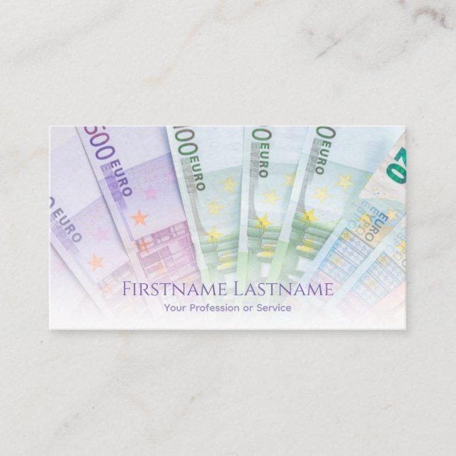 affärskort av eleganter till finansexperter visitkort (Framsida)