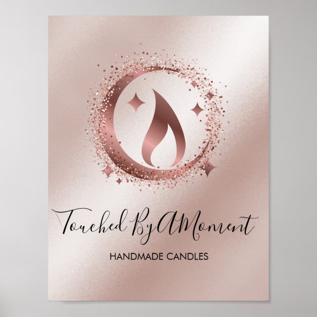 Affärskort av enkelt modererat handgjort honungslj poster (Framsidan)