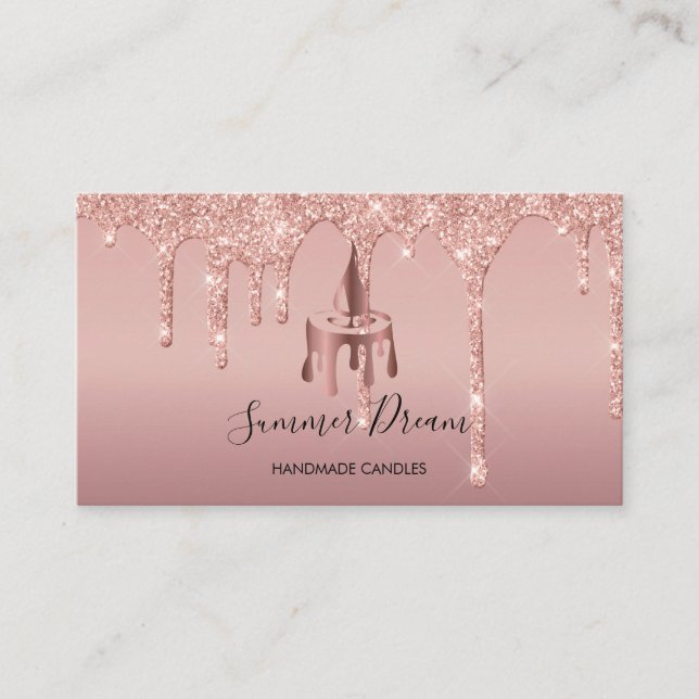 Affärskort av enkelt modererat handgjort honungslj visitkort (Framsida)