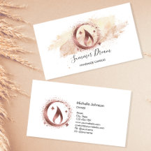 Affärskort av enkelt modererat handgjort honungslj