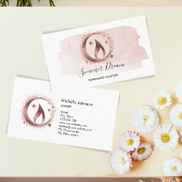 Affärskort av enkelt modererat handgjort honungslj visitkort