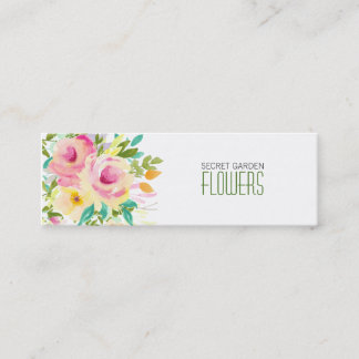 Affärskort av färgen Florist Smala Mini Visitkort