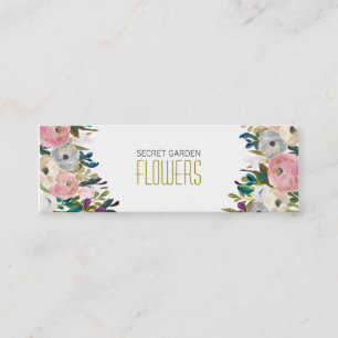 Affärskort av färgen Florist Smala Mini Visitkort