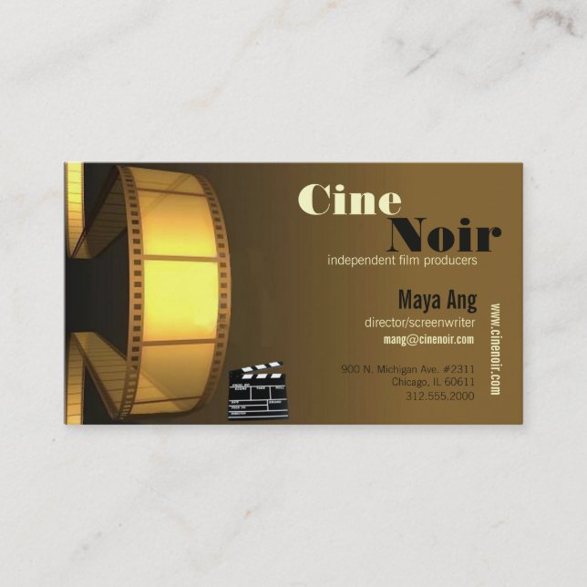 affärskort av film visitkort (Framsida)