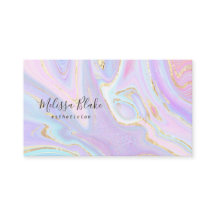 affärskort av flytande marmor