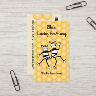 Affärskort av honung från biodling visitkort