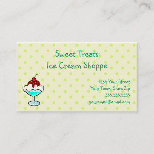 Affärskort av isCream Shoppe Visitkort