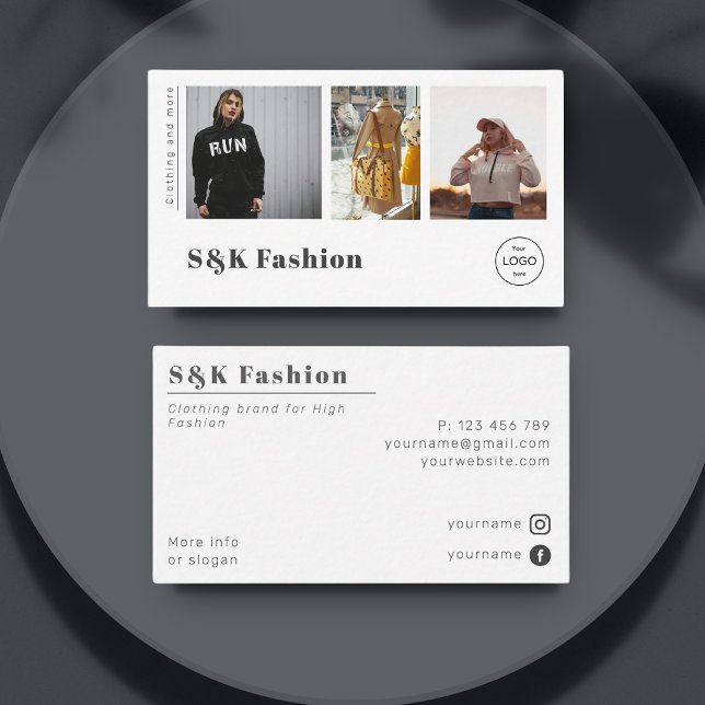 Affärskort av klädesmärket mode design visitkort (Skapare uppladdad)