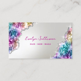 Affärskort av konstkristaller faux foil visitkort