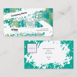 Affärskort av kreativ med QR - Retro Vibes (B) Visitkort