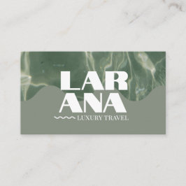 affärskort av luxurisk grönt visitkort