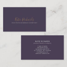 Affärskort av minimal Lila Grönt