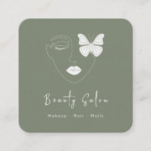 Affärskort av minimal Professionell för Beauty Sal
