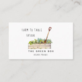 Affärskort av odling till ekologiskt jordbruk i bo visitkort