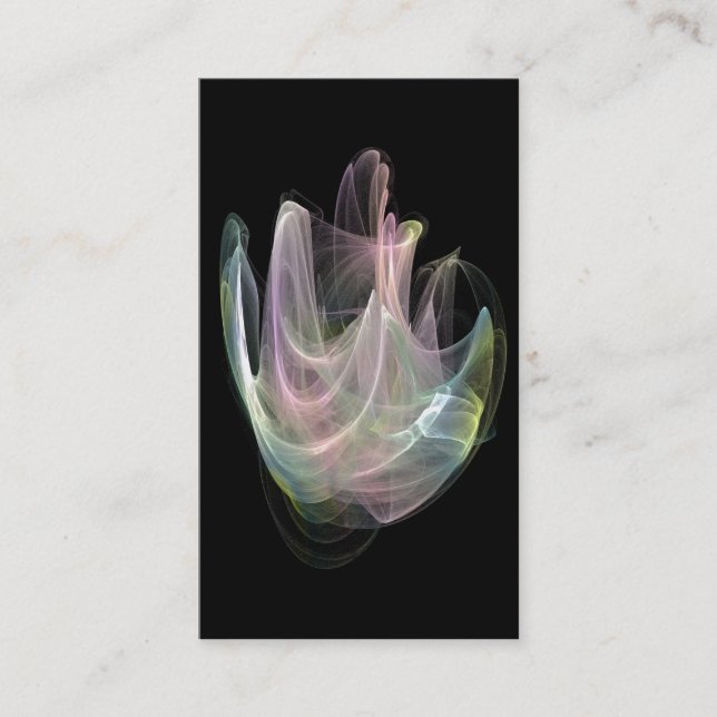 affärskort av pastellfraktion för energi visitkort (Framsida)