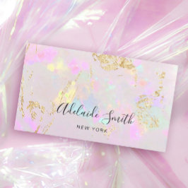 affärskort av pastellopal struktur mineraliskt visitkort