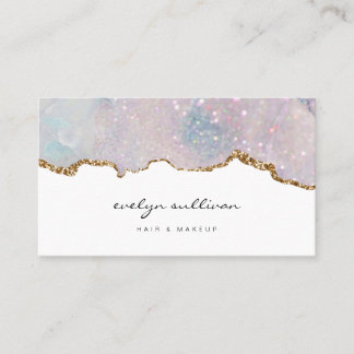 affärskort av pastellskönhetssalong visitkort