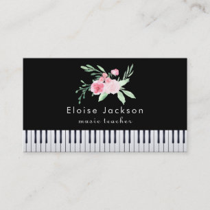 affärskort av pianist bouquet visitkort