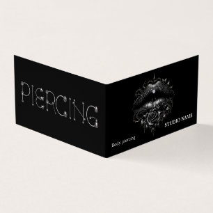 Affärskort av piercing salon visitkort