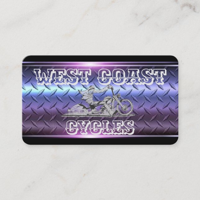 Affärskort av snyggt, svartvitt och krom visitkort (Framsida)