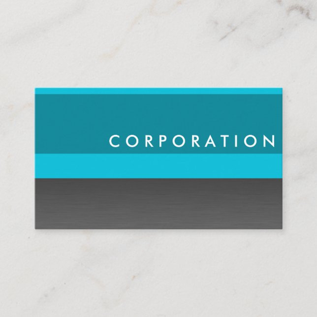 affärskort av titan och turkos-professionell visitkort (Framsida)
