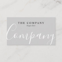 Affärskort av typen Typo Grått med minimalistisk P