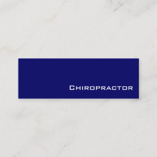 Affärskort av vit Chiropractor Mini Visitkort