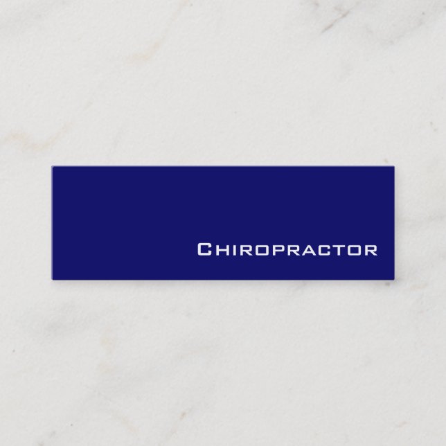 Affärskort av vit Chiropractor Mini Visitkort (Framsida)