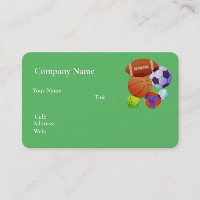 Affärskort basketboll visitkort (Framsida)