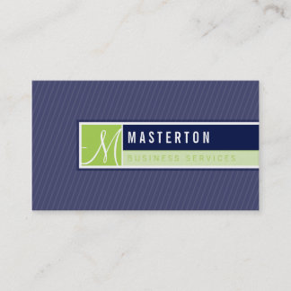 AFFÄRSKORT: blockerat monogram 6 Visitkort