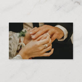 Affärskort, Bröllop Celebrant sliek och enkel Visitkort