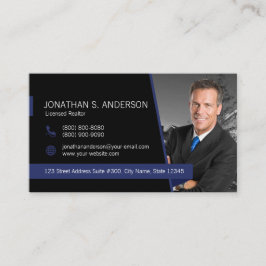 affärskort Coldwell Banker Black-Blue Visitkort