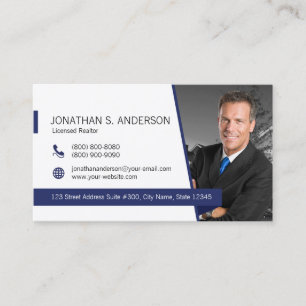 affärskort Coldwell Banker White-Blue Visitkort