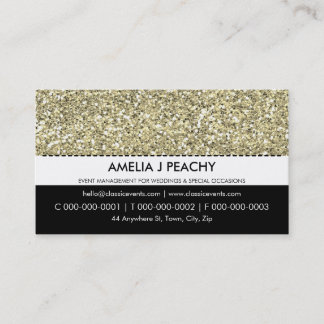 AFFÄRSKORT: effekten trendig guld glitter Visitkort