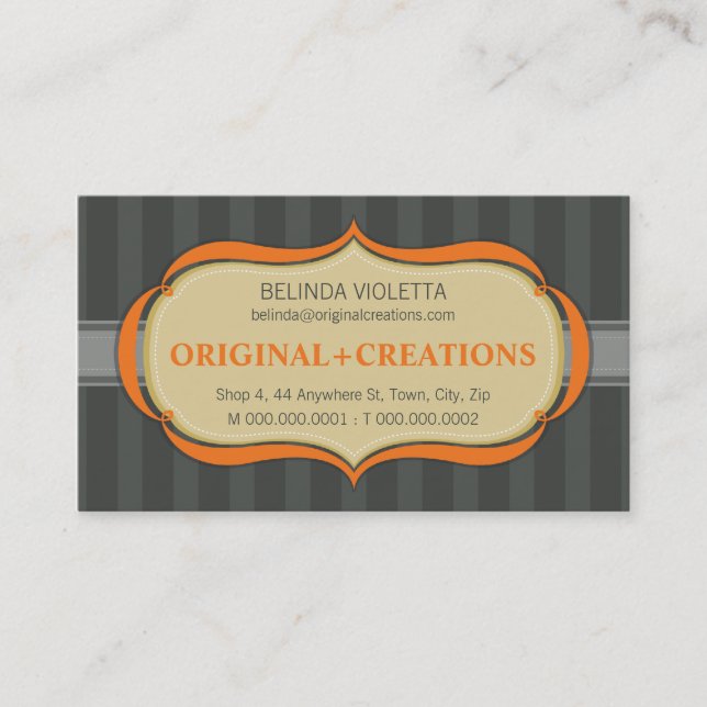 AFFÄRSKORT: elegant flambol L10 Visitkort (Framsida)