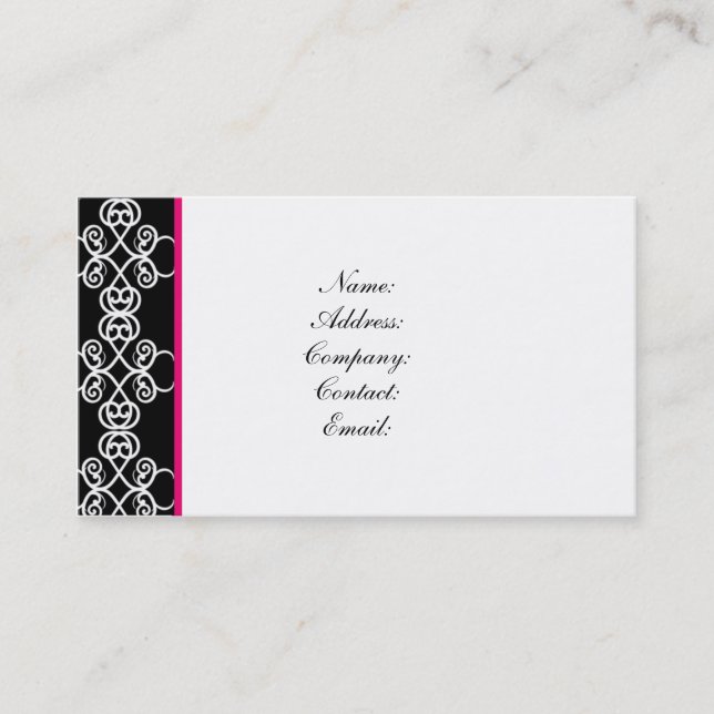 AFFÄRSKORT - ELEGANT VISITKORT (Framsida)