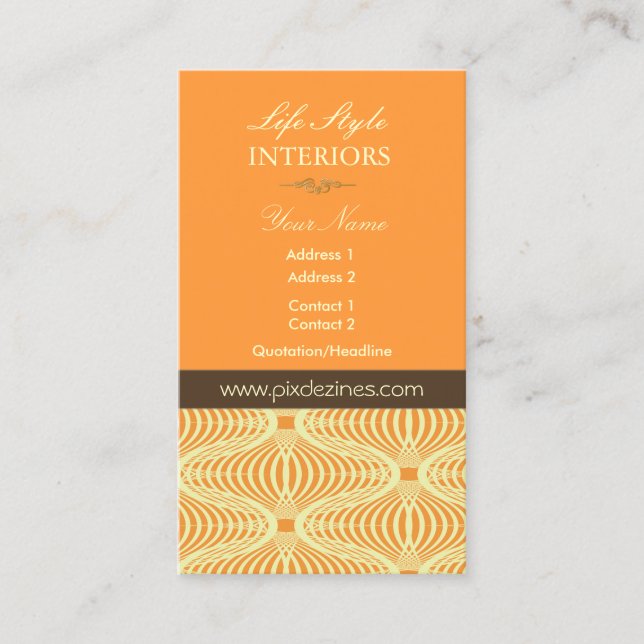 Affärskort en retro visitkort (Framsida)