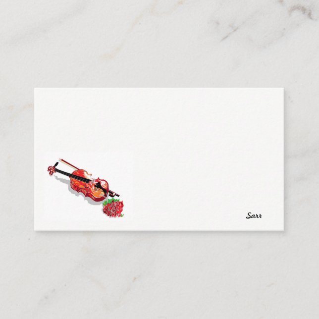 Affärskort/fiol med Ro Visitkort (Framsida)