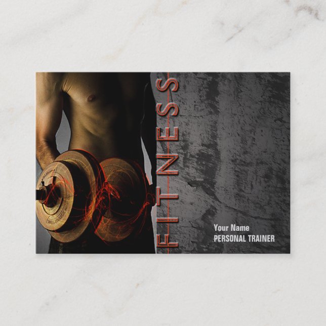 Affärskort - Fitness Tidsbeställning Kort (Framsida)