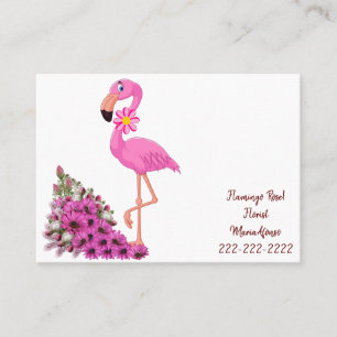 Affärskort, Florist Flamingo-Affärskort Visitkort