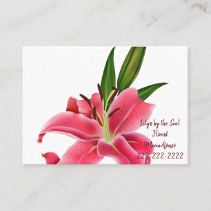 Affärskort, Florist Lilys Affärskort Visitkort