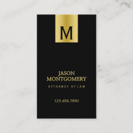 Affärskort för advokater, Black och guld Visitkort