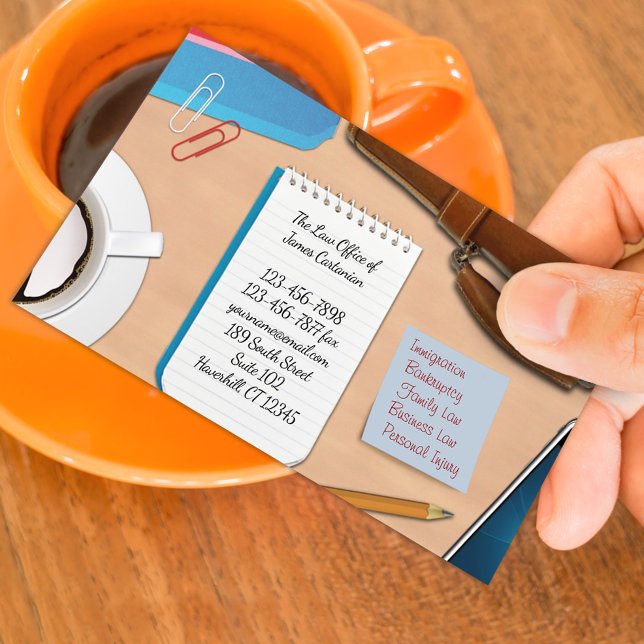 Affärskort för advokatkontor visitkort (Skapare uppladdad)