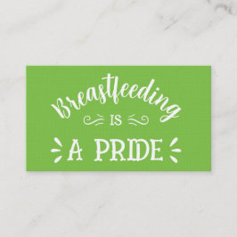 Affärskort för amningsrådgivare visitkort