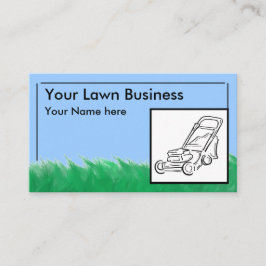 Affärskort för anpassade av utomhusarbete för Gräs Visitkort