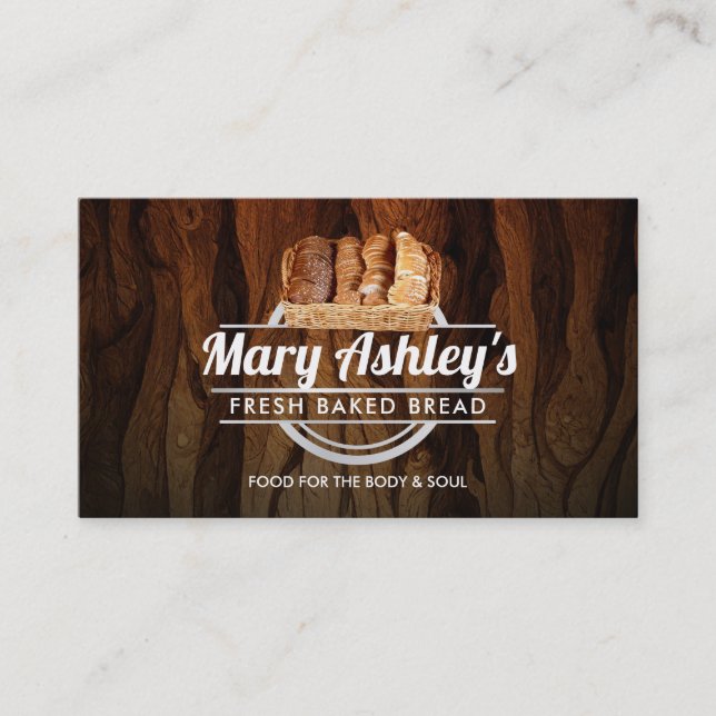 affärskort för Anpassade Bread Visitkort (Framsida)