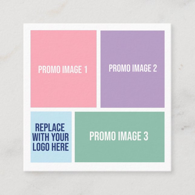 Affärskort för Anpassade Fyrkantigt Visitkort (Framsida)